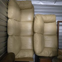 Leather Couch Set