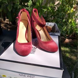 Nine West High Heels Wine Color
