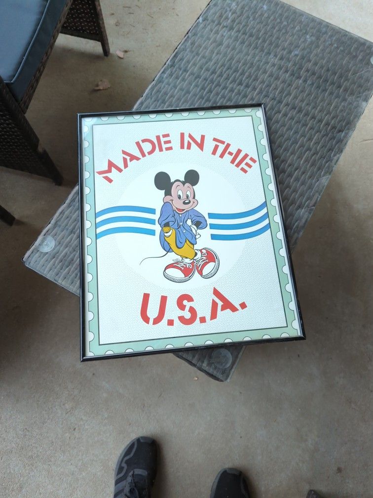 Disney Mickey Mouse Poster Framed Art