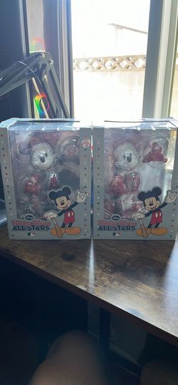 2010 MLB All Star game Mickey Mouse figurines