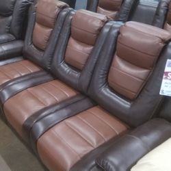 💥LEATHER RECLINING SOFA AND LOVESEAT BRAND NEW 