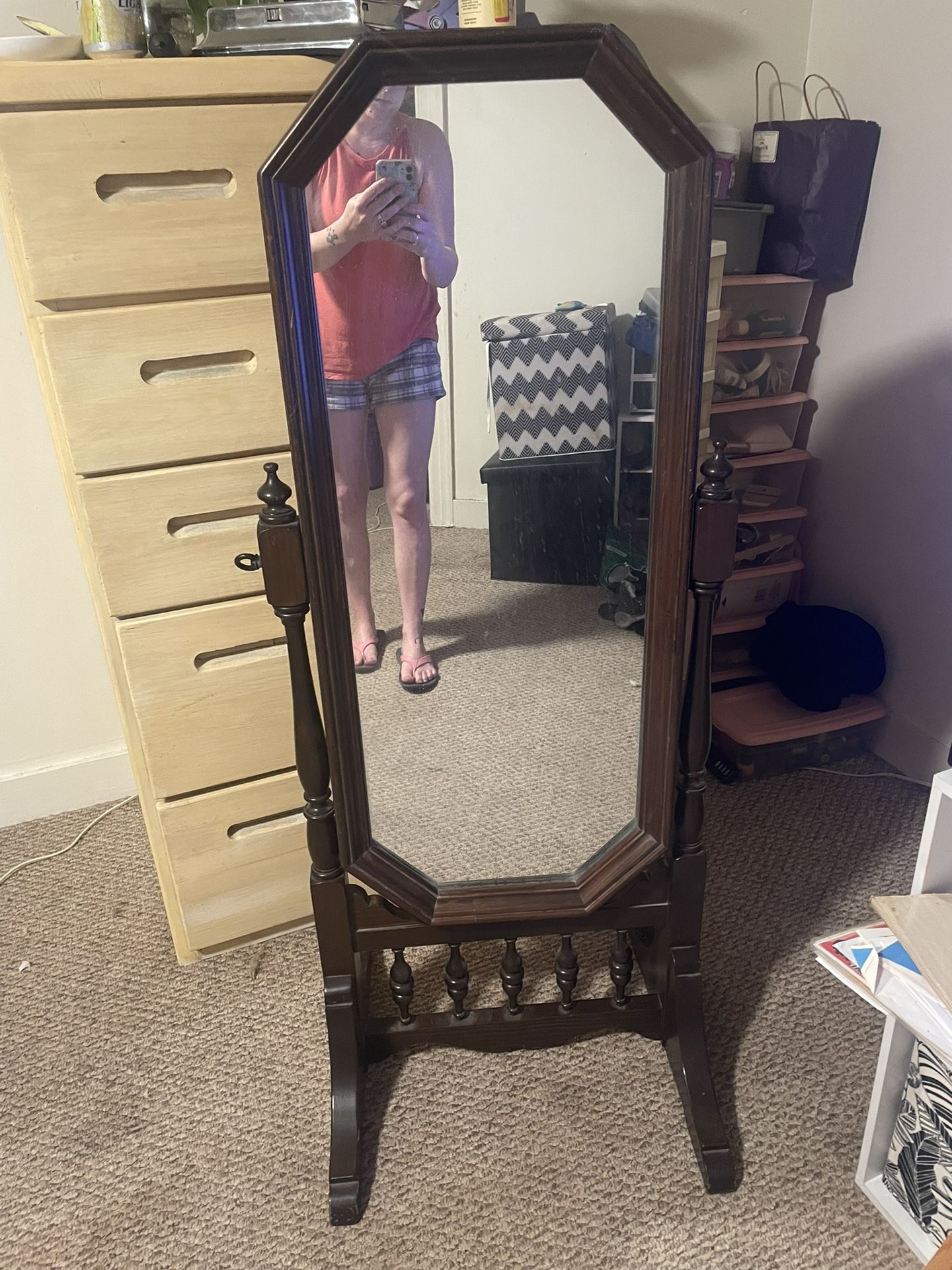Antique Body Size Mirror 