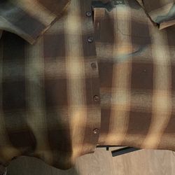 Brown Fb County Flannel Size 2XL