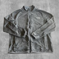 The North Face Canyonlands Full Zip Fleece Jacket Mens XL Grey Heather NF0A5G9V