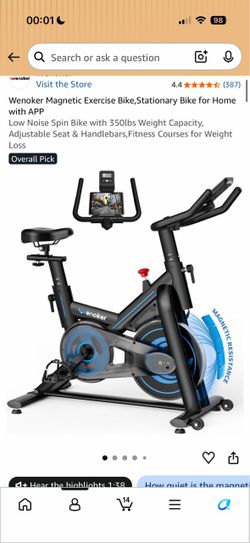 Wenoker Magnetic Resistance Stationary Exercise Bike