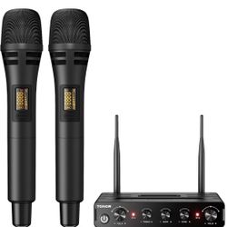 TONOR Wireless Microphone Systems, UHF Cordless Karaoke Microphone