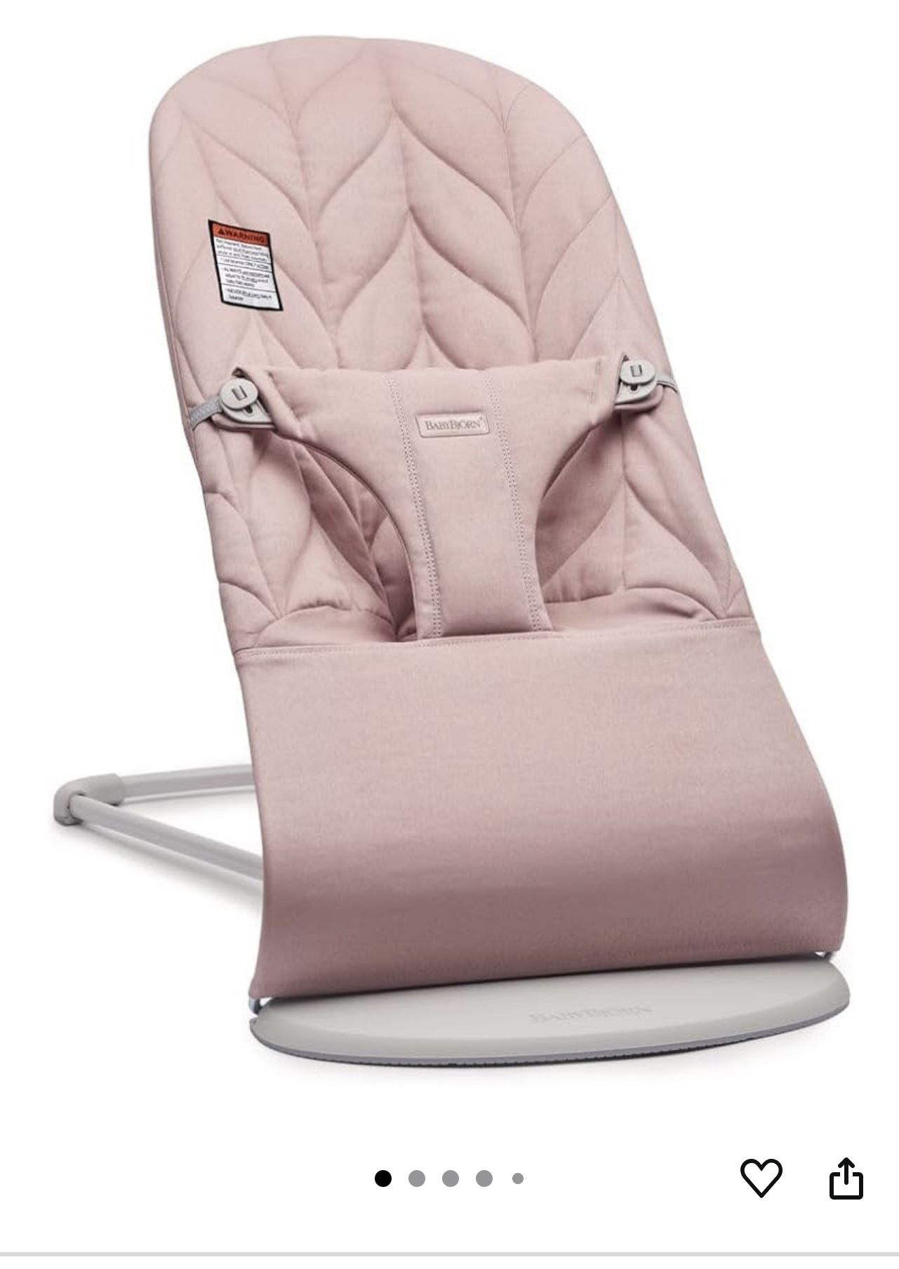 BabyBjörn Bouncer Bliss, Dusty Pink,