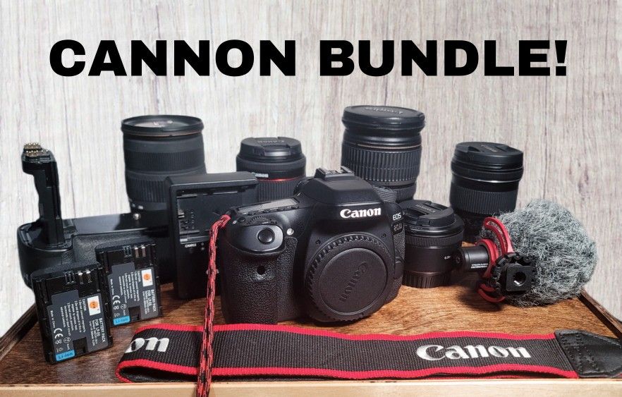 CANNON 80D BUNDLE!