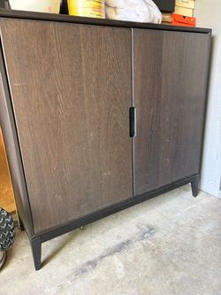 IKEA brown cabinet