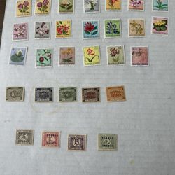 Ruanda Urundi Flower Complete Set And Postage Due Stamps 