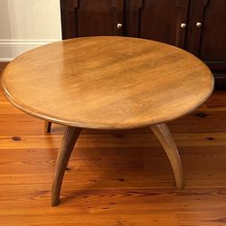 Round Lazy Susan Cocktail or Coffee Table by Heywood Wakefield