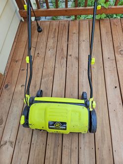 Sunjoe electric corded dethatcher for grass