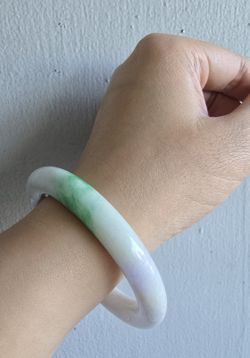 All Natural Grade A Burma Jadeite Bangle 57.1mm
