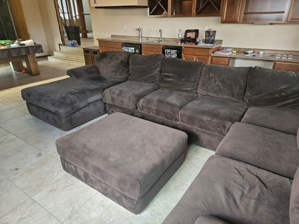 Oversized Living Room Sofa With Sleeper Bed