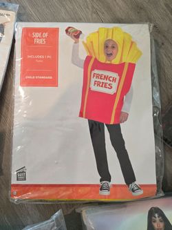 Kids Halloween costume french fries one size fits all