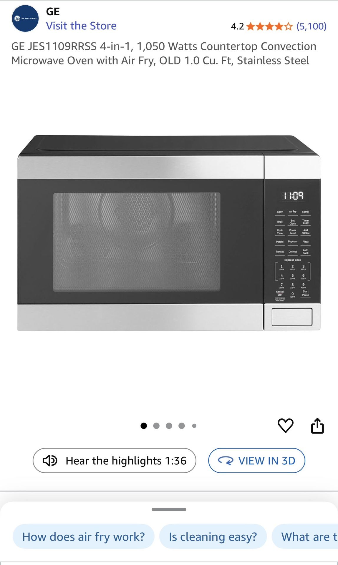 Air Fryer microwave