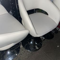 White Bar stools 