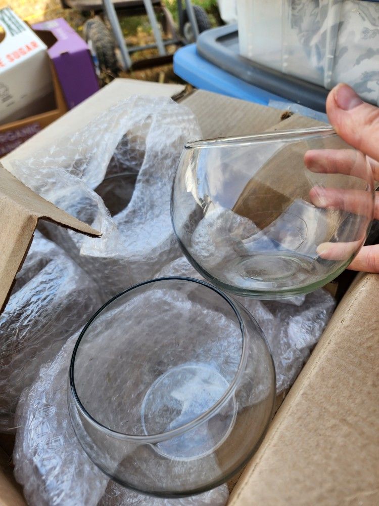 Glass Bubble Ball Vase 12 pieces