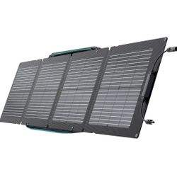 EF ECOFLOW 110W Portable Solar Panel, Foldable with Carry Case, High 23% Efficiency, IP68 Water & Dustproof Design for Camping, RVs, or Backyard Use