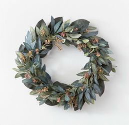 Studio McGee - Faux Eucalyptus Wreath with Mixed Botanicals