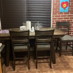 Kitchen Table 4 Chairs And Bench 