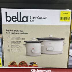 BELLA SLOW COOKER SET