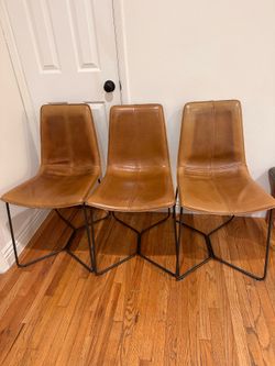 West Elm slope dining chairs