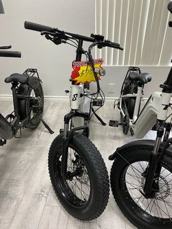 Sizzlebk S200 20" X 4" Fat Tire Foldable Commuter electric bicycle
