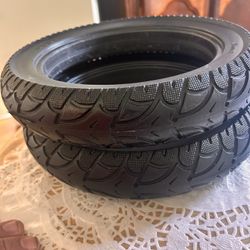 Two tires for a bike