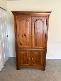 Wood Entertainment Armoire
