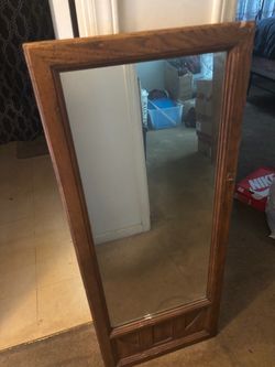 Wooden mirror