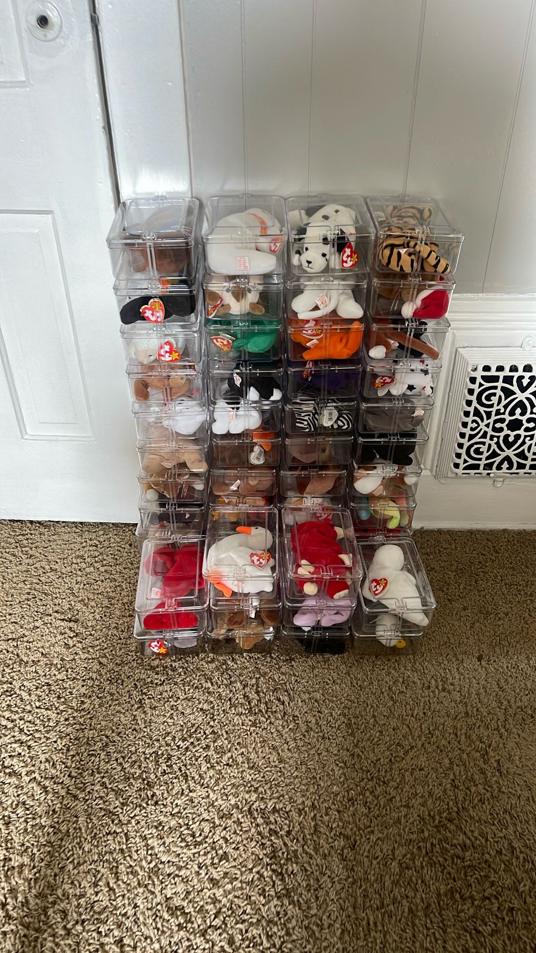 Collectible TY Original Beanie Babies Encased