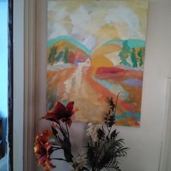 Tropical Flowers In A Vase