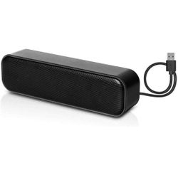New-Laptop Speakers Wired USB Powered,Portable Mini Sound Bar for Windows PC,Desktop Computer,Laptops