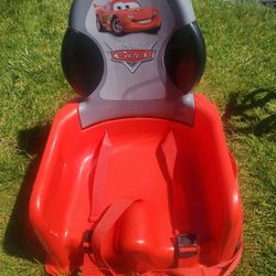 Red Cars Movie Booster Seat...has Straps To Buckle Child In..good Condition