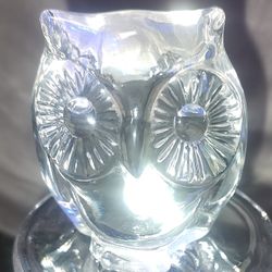 Vintage Fenton Glass Owl Paperweight 