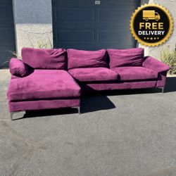 New! Modern Purple Sectional Couch (FREE DELIVERY)