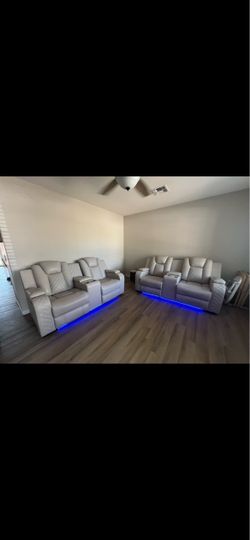 Power reclining set