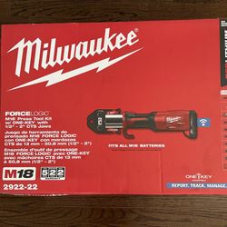 Milwaukee M18 18-Volt Lithium-Ion Brushless Cordless FORCE LOGIC Press Tool Kit with 1/2 in. - 2 in. Jaws Kit (6-Jaws Included) 2922-22