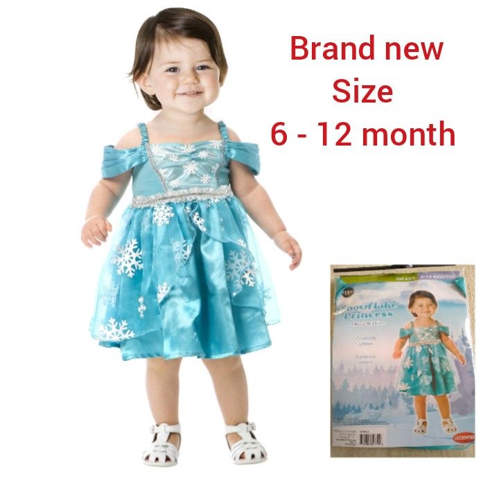 Brand new baby frozen Elsa baby Halloween costumes. Size 12 months