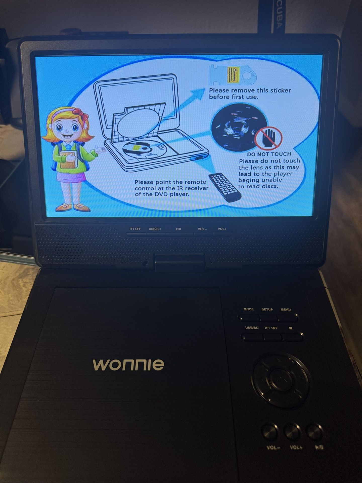 Reproductor DVD Portátil Wonnie De 12.5 Pantalla