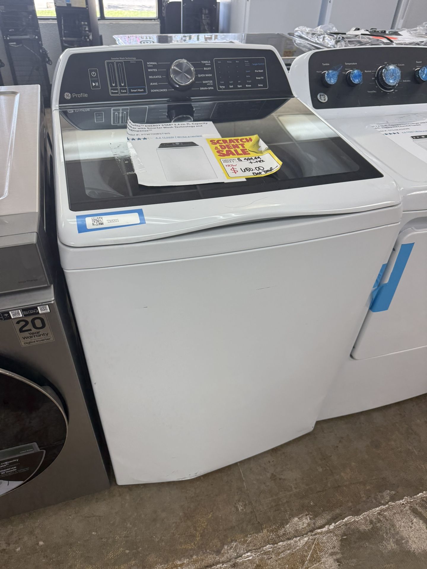 Ge Top Loader Washer Brand New