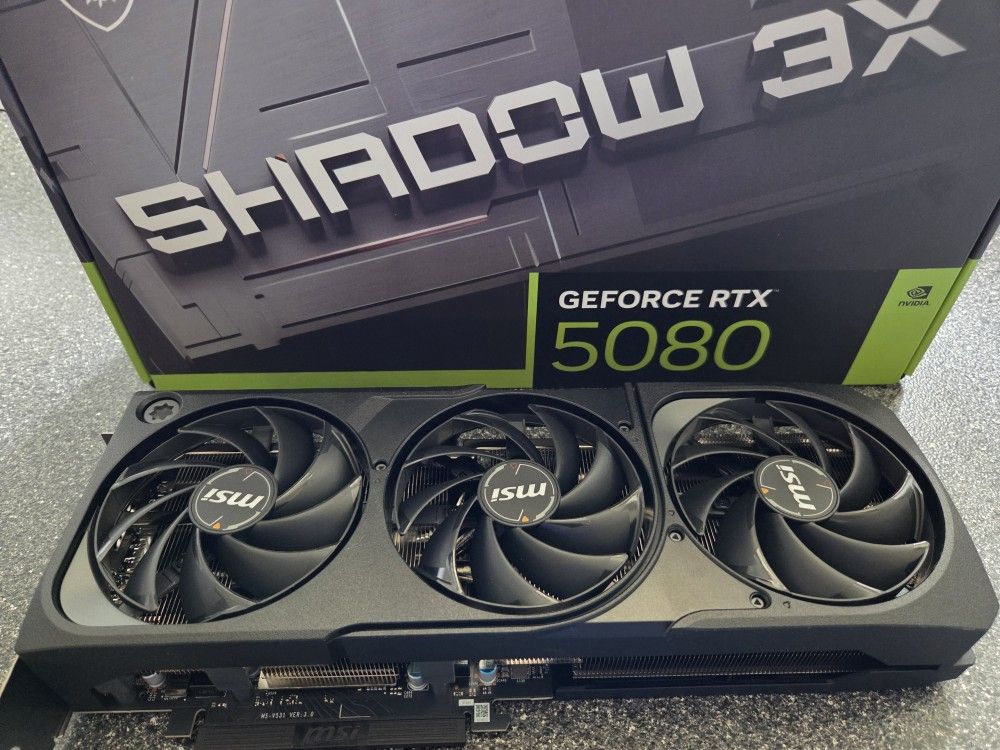 Rtx 5080 MSI Shadow 3x OC 16gb Nvidia Graphics Card Gpu Pcie 5.0