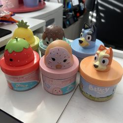 6 SCENTED SLIME NEW BLUEY SQUISHMELLOS