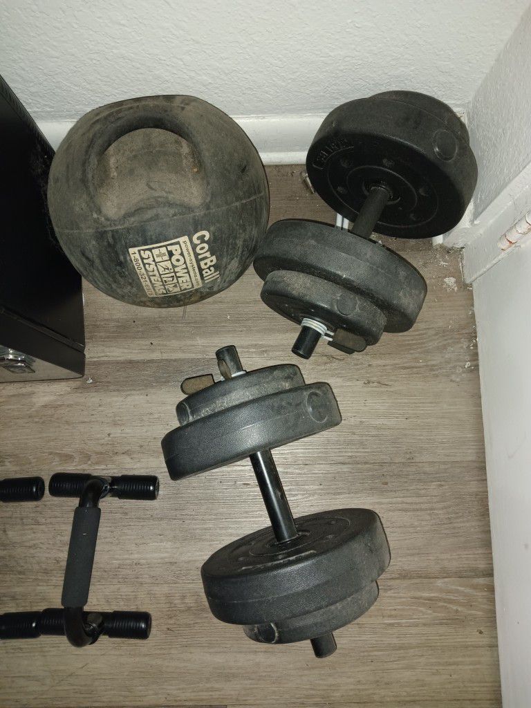  Vinyl Dumbbell Set Of 2 With Corball