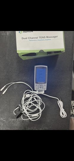 AUVON Tens And Powered Muscle Stimulator Used  4 Outputs GREAT DEVICE!!