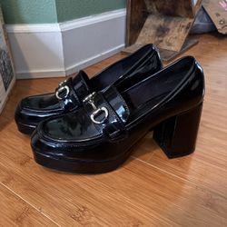 H&M Block-Heeled Loafers Size 8.5