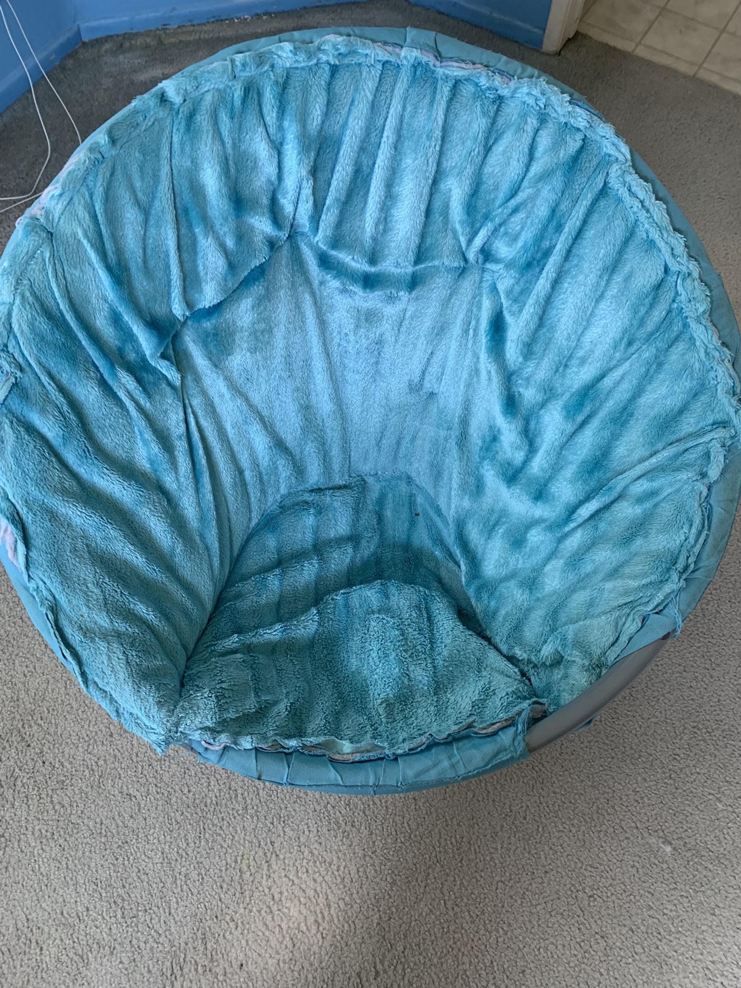Blue Saucer Chair 