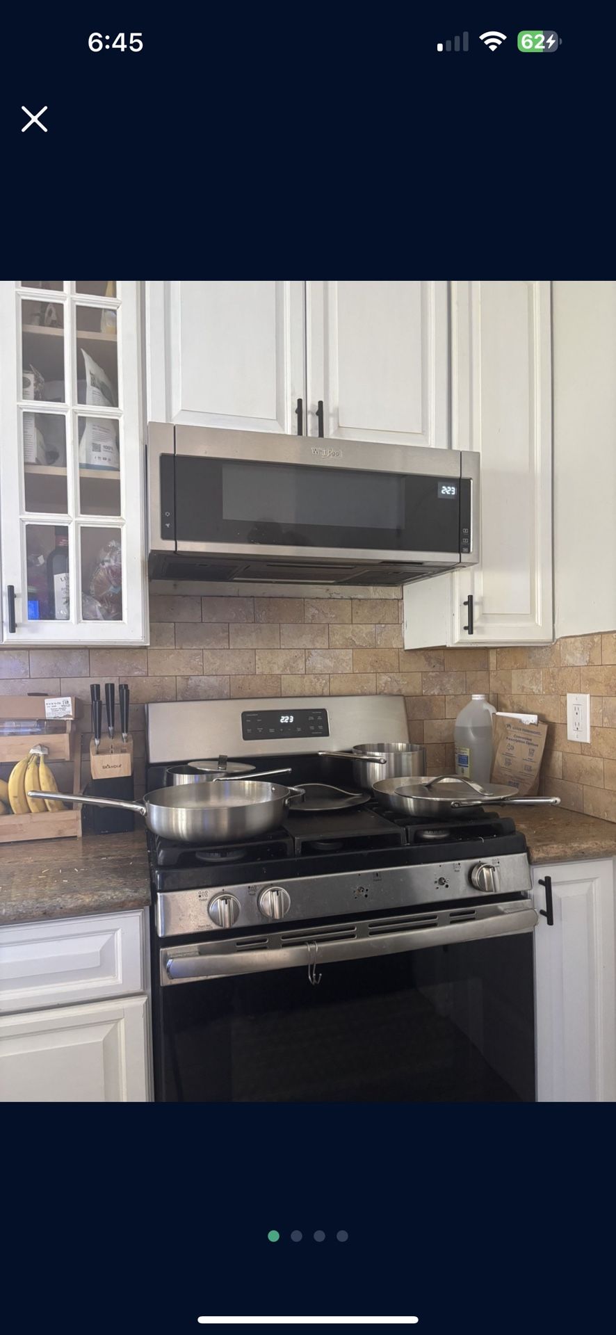 Whirlpool Low Profile microwave