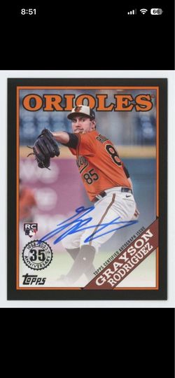 2023 Topps Grayson Rodriguez RC Auto #/199 Black Parallel